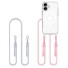 Etui TECH-PROTECT FLEXAIR CHAIN MAGSAFE IPHONE 16 GREY & PINK
